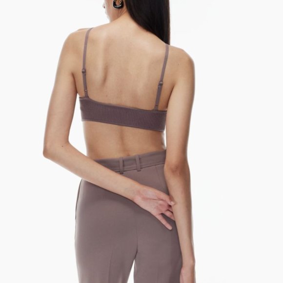 NWT Aritzia Babaton Sculpt Knit Bra Top Rib-knit bra top - Picture 7 of 8